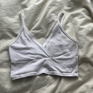 Brandy Melville cropped V-neck top